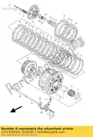 2141340F00, Suzuki, veer, koppeling suzuki gsx r 1000 2001 2002 2003 2004, Nieuw