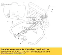 Aquí puede pedir koffersatz de Piaggio Group , con el número de pieza 1B003667: