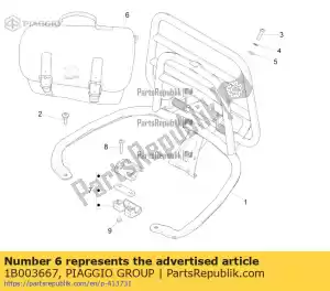 Piaggio Group 1B003667 koffersatz - Lado inferior