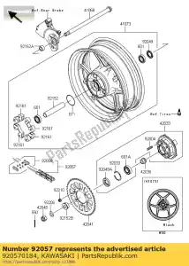 Kawasaki 920570184 catena, azionamento, ek520mvxl2x1 - Il fondo