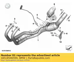 Here you can order the exhaust manifold from BMW, with part number 18518546599: