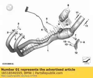 bmw 18518546599 exhaust manifold - Bottom side