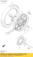 5471108F10, Suzuki, As voorzijde suzuki dl v-strom gsf sv v-strom 650 2005 2006 2007 2008 2009 2010 2011 2012 2014 2015 2016 2017 2018 2019, Nieuw