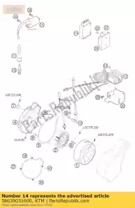 ktm 58639031600 cdi 640 duke / sm 06 - Lado inferior