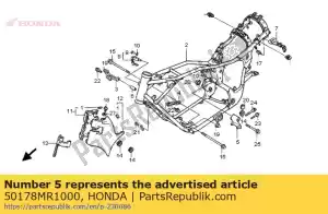 Honda 50178MR1000 rester fr.hang rr. - La partie au fond