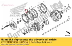 Here you can order the plate a, clutch from Honda, with part number 22321MN5000: