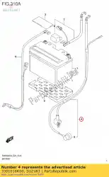 Here you can order the wire, starter motor lead from Suzuki, with part number 3381018K00: