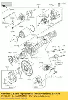 132160011, Kawasaki, engrenagem-comp, embreagem unidirecional zx636- kawasaki zx 600 2005 2006, Novo