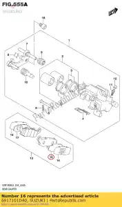 suzuki 6917101D40 isolateur n ° 1 - La partie au fond