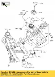 Here you can order the tube,fuel kx450d6f from Kawasaki, with part number 921920223: