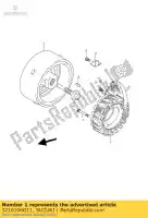 3210106G11, Suzuki, stator assy suzuki dl 1000 2003 2004 2005 2006 2007 2008 2009 2010, Nieuw