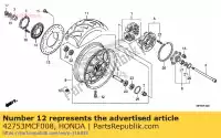 42753MCF008, Honda, valve, rim (pirelli) honda vtr  sp2 vfr f a vt cx fire storm nc xa crosstourer x integra d dct xd cbr fireblade rr dtc sd rrs fd crossrunner sp1 s cxa sa vtr1000sp vfr800 vfr800a cbr1000rr vfr800x nc700d nc700s nc700sa nc700sd nc700x nc700xa nc700xd vfr1200x vfr1200xd vt1300c, New