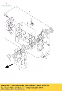 suzuki 5930035850 piston set - Bottom side