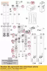 Aquí puede pedir kit de sellado de KTM , con el número de pieza R14060: