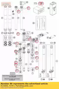 ktm R14060 kit de sellado - Lado inferior