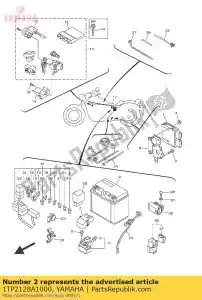 yamaha 1TP2128A1000 wspornik, regulator - Dół