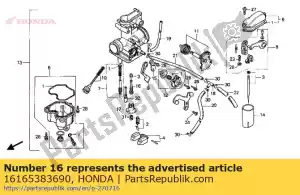 Honda 16165383690 holder,needle jet - Bottom side