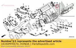 Qui puoi ordinare nessuna descrizione disponibile al momento da Honda , con numero parte 18340MFR670: