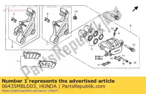 honda 06435MBLD03 jeu de coussinets, rr - La partie au fond