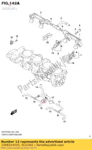 suzuki 1368314J10 mangueira - Lado inferior