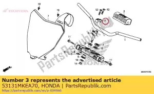 honda 53131MKEA70 support hndl supérieur - La partie au fond