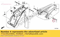 Aqui você pode pedir o coleira a, configuração de guarda-lamas em Honda , com o número da peça 77223KZZ900: