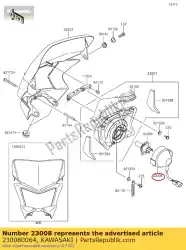 Aqui você pode pedir o conjunto de soquete, lâmpada principal klx450a8 em Kawasaki , com o número da peça 230080064: