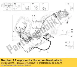 Piaggio Group 1D000049 support - La partie au fond