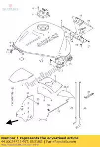 suzuki 4410024F22M9T conjunto de tanque, fu - Lado inferior