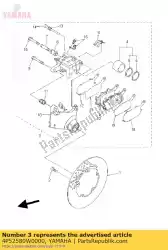 Aquí puede pedir pinza de montaje, trasera 2 de Yamaha , con el número de pieza 4P52580W0000: