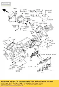 Kawasaki 550220013 lampa czo?owa, prawa - Dół