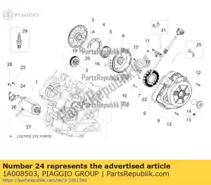 Piaggio Group 1A008503 bracket - Bottom side