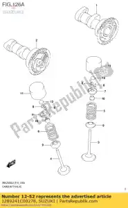 Suzuki 1289241C00278 calço, taco - Lado inferior