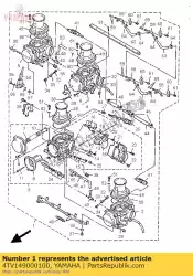 Aqui você pode pedir o carburador assy em Yamaha , com o número da peça 4TV149000100: