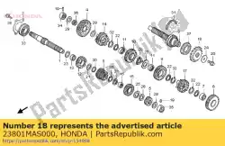 Aqui você pode pedir o roda dentada, acionamento (16t) em Honda , com o número da peça 23801MAS000:
