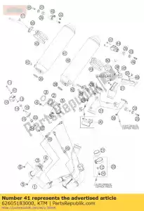 ktm 62605183000 uitlaatdemper r / s usa - Onderkant