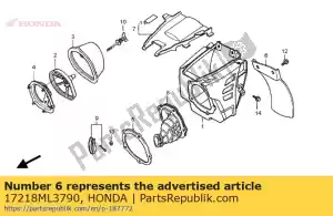 honda 17218ML3790 garde-boue, boîtier de filtre à air - La partie au fond