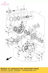 Ici, vous pouvez commander le cale, couronne auprès de Yamaha , avec le numéro de pièce 1SCG61170000: