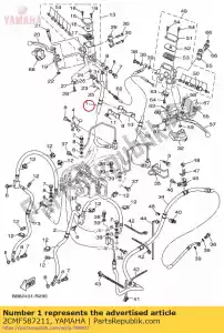 yamaha 2CMF587211 slang, rem 1 - Onderkant