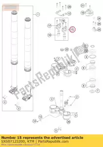 ktm SXS07125200 phds progressieve h-bar demping - Onderkant