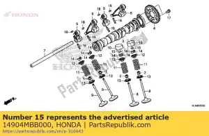 Honda 14904MBB000 cale, poussoir (1.275) - La partie au fond