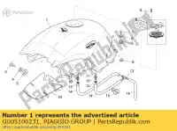 GU05100231, Piaggio Group, zbiornik paliwa czerwony moto-guzzi breva breva v ie norge sport 850 1100 1200 2005 2006 2007, Nowy