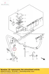 Tutaj możesz zamówić zacisk od Suzuki , z numerem części 0940314304: