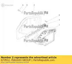 Qui puoi ordinare supporto dello strumento da Piaggio Group , con numero parte 673912: