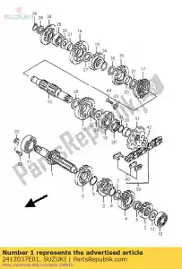 Suzuki 2412037E01 albero comp, moneta - Il fondo