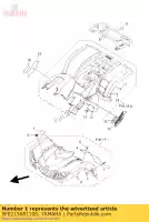 5FE215681100, Yamaha, label, waarschuwing yamaha yfm yfs yfz 80 125 200 250 350 400 600 660 2000 2001 2006, Nieuw