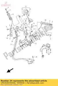 yamaha 1MC839540000 schakelaar, handvat 7 - Onderkant