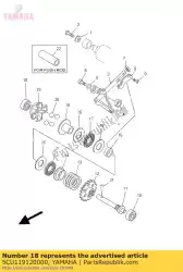 Ici, vous pouvez commander le retenue, poids auprès de Yamaha , avec le numéro de pièce 5CU119120000: