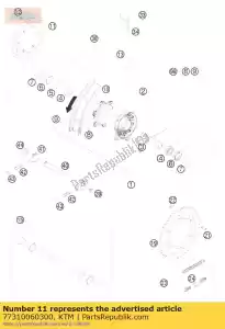 ktm 77310060300 brake disc rear 220 - Bottom side