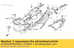 Aqui você pode pedir o tampa, r b * nh411m * em Honda , com o número da peça 83500KRP900WA: